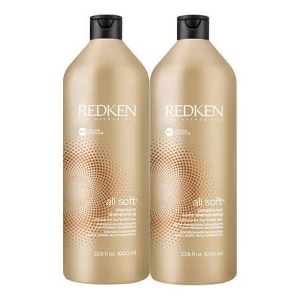 REDKEN All Soft Shampoo and Conditioner. 33.8 oz. Brand New. Elite Manageability